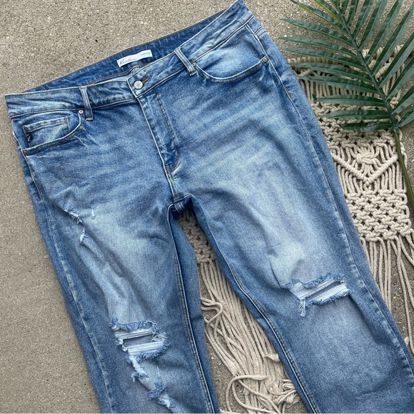 Plus Size Kancan Distressed Jeans Size 18 - Picture 3 of 9